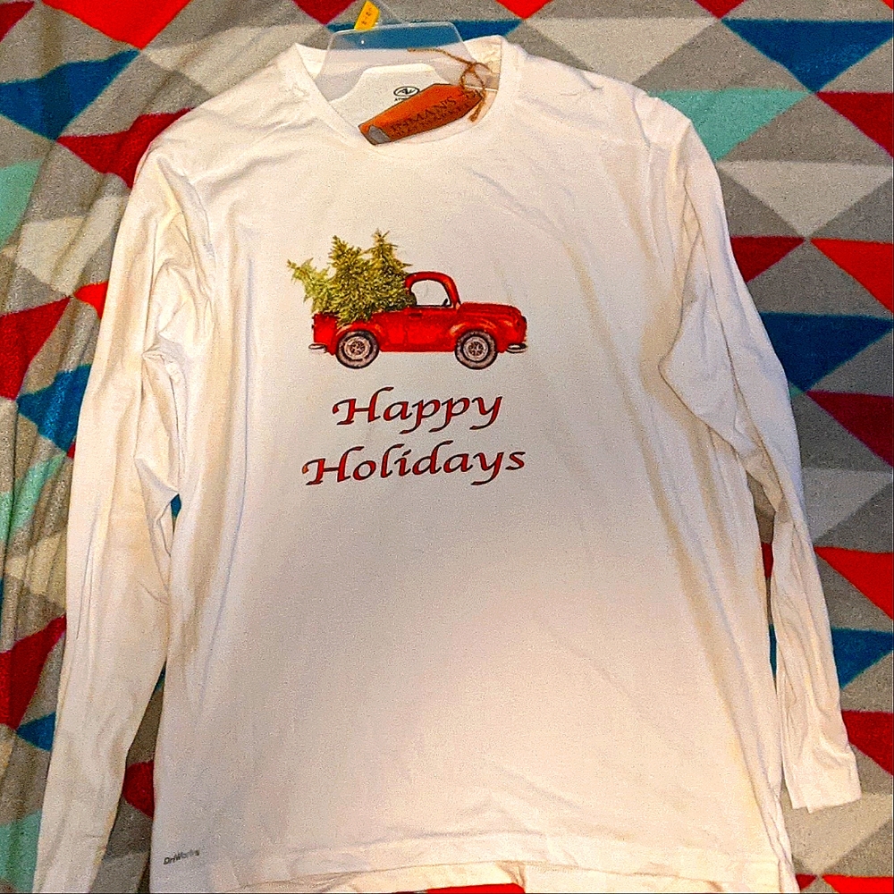 Custom long sleeve truck shirt, large